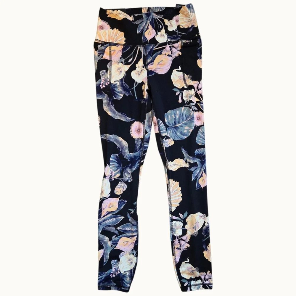 NWT Under Armour Meridian High-Rise Full Length Leggings | Floral Print - Picture 2 of 8
